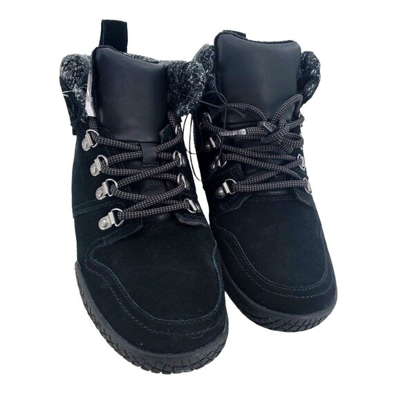 Weatherproof 9 Boots Ruby Outdoor Suede Leather Chunky Winter Lug Snow Shoes - Picture 10 of 14